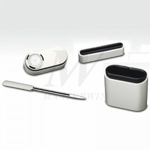 Neljä kappaletta metalli / PU-työpöytäsarja_B93287-01